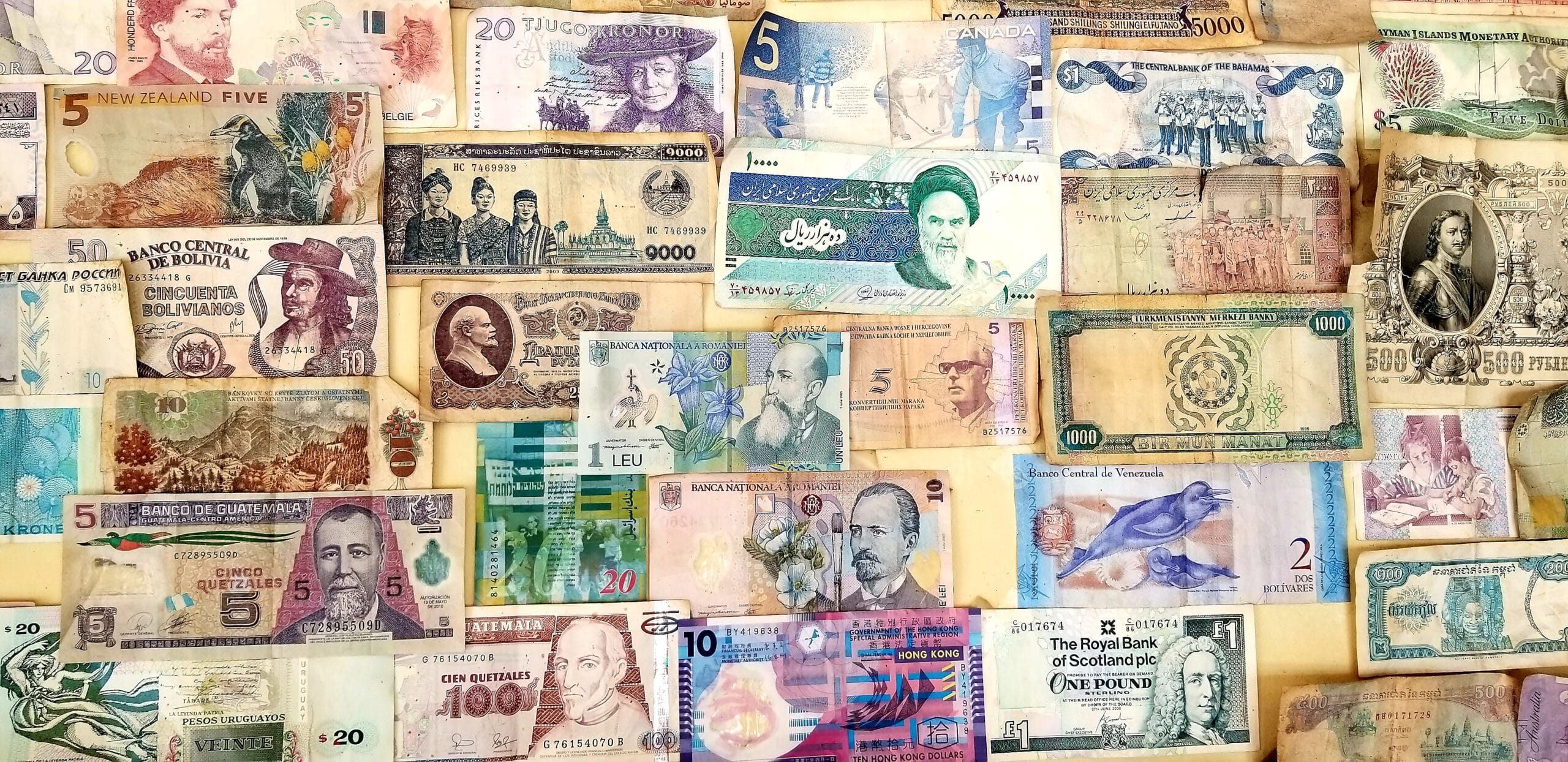 currency from around the world